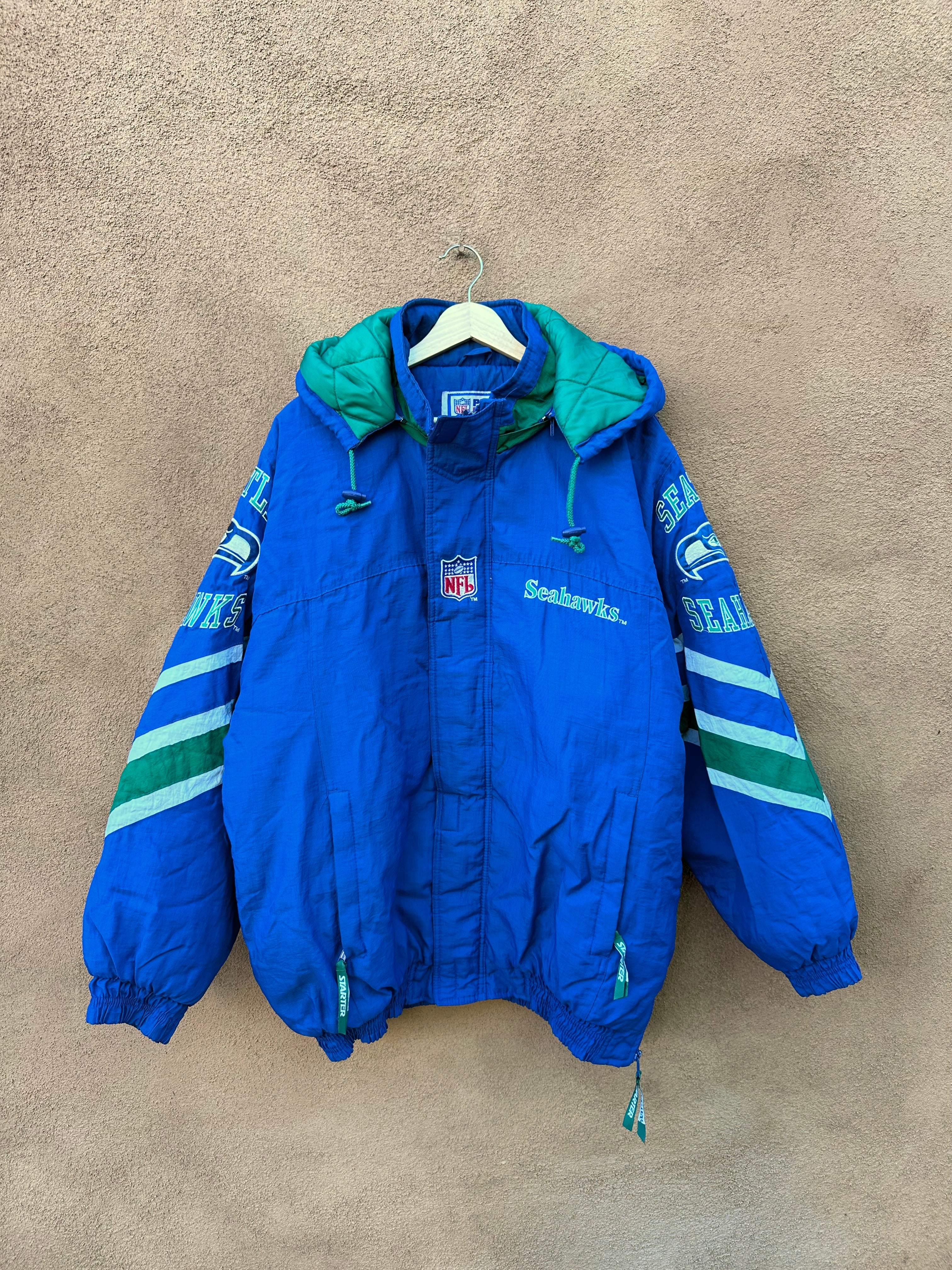 Seattle Seahawks Super Bowl Champions Jacket, Leather, Twill, Cotton