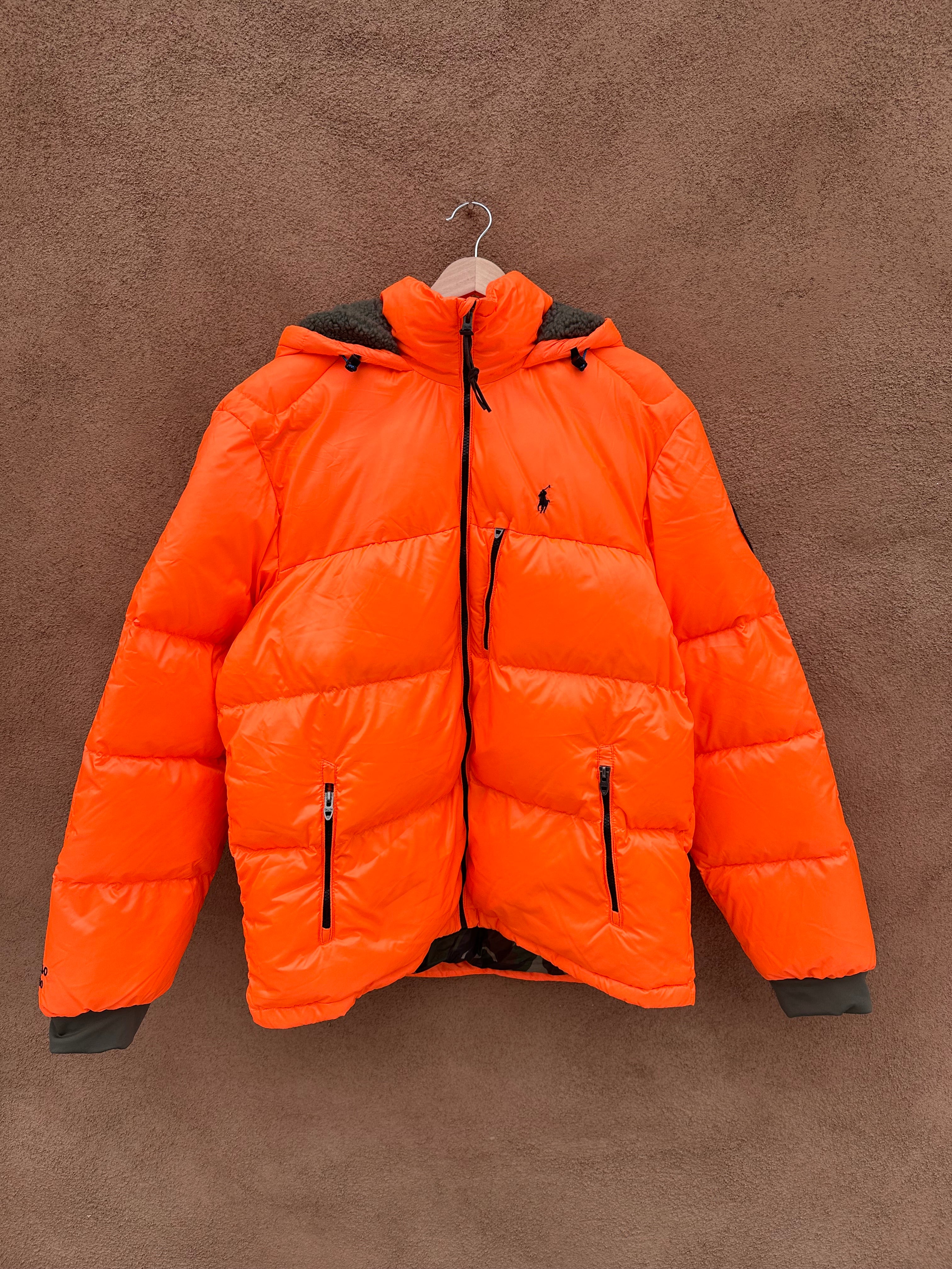 Ralph lauren orange store puffer jacket