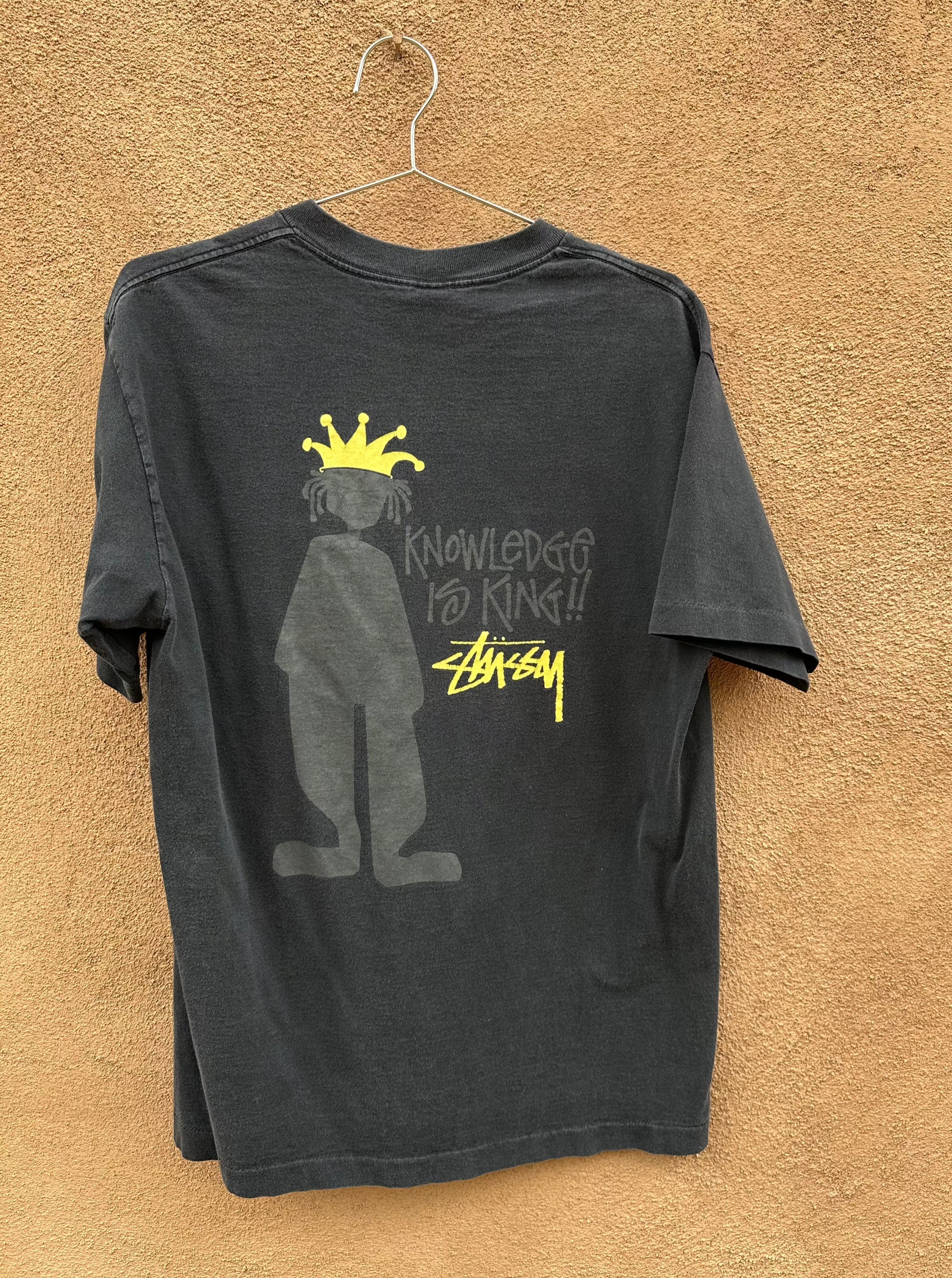 Vintage 90's Stussy Knowledge is King Tee – DESERT MOSS