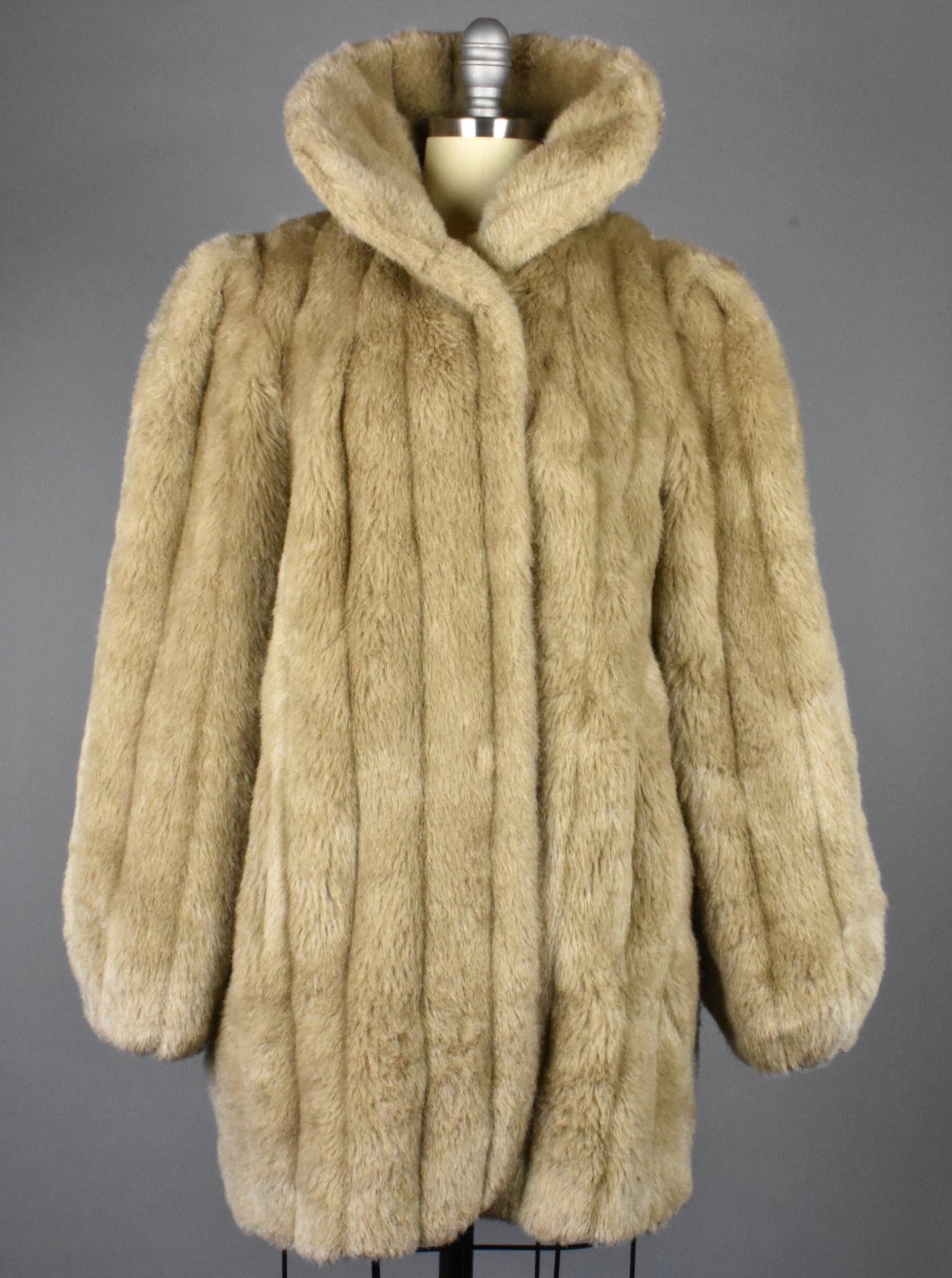 Vintage 1980's Jordache Faux Fur Coat – DESERT MOSS VINTAGE