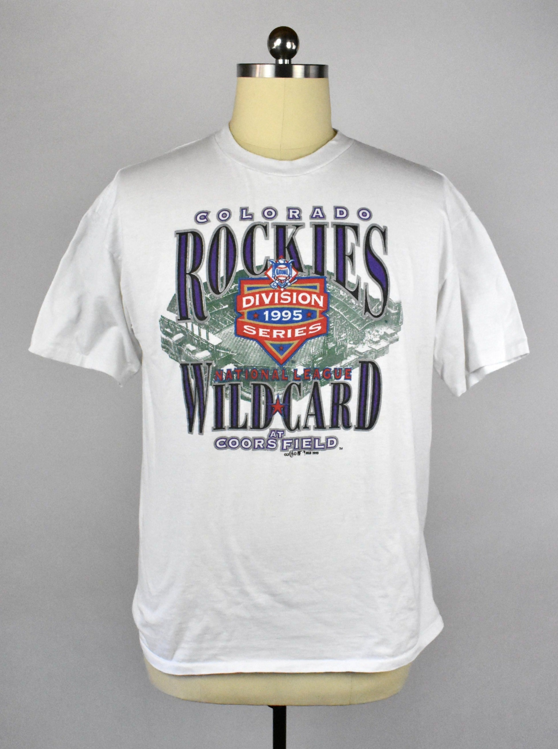 Colorado Rockies, Shirts, Vintage 94 Colorado Rockies Baseball Tee Xl  Black