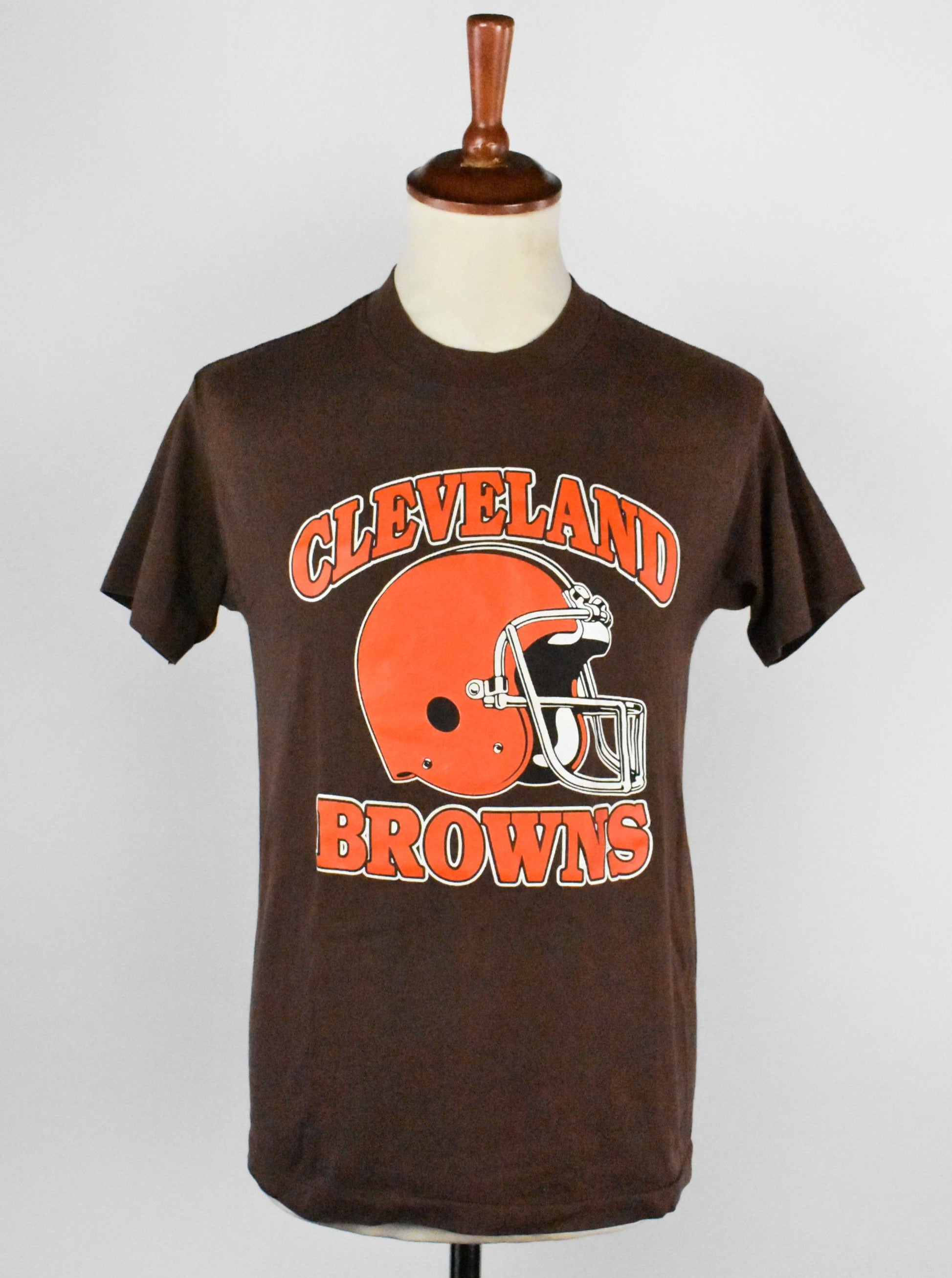 Vintage NFL Browns Tee Shirt 1980s Size Small Made in USA