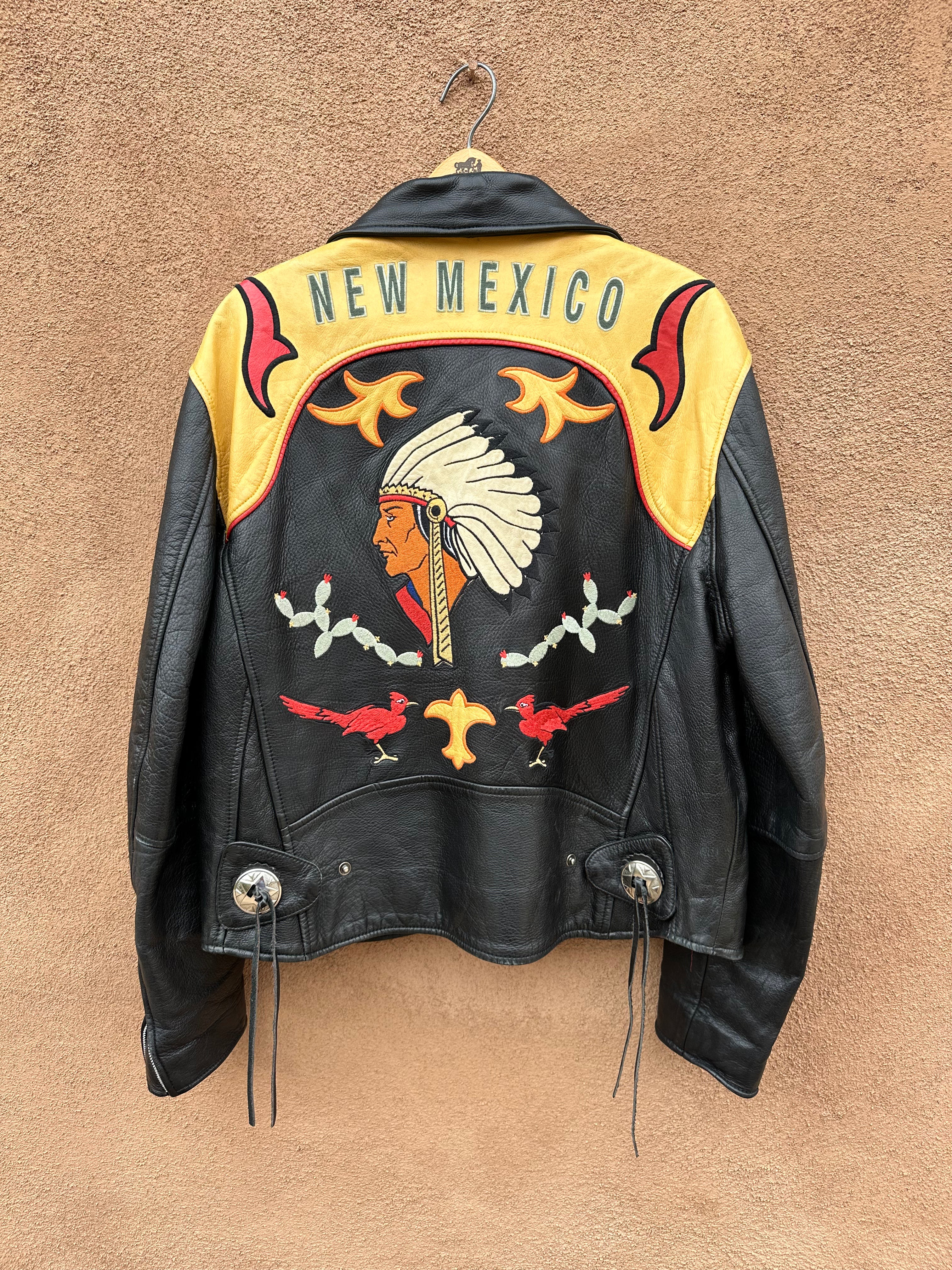 Vintage New Mexico Avirex Biker Jacket – DESERT MOSS VINTAGE