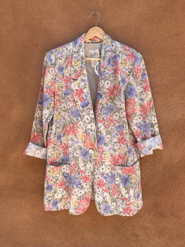 Cristin Stevens Lightweight Floral Blazer