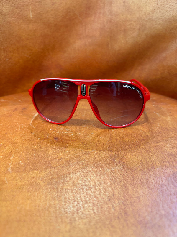 80's Carrea Red Frames - Sunglasses - Made in Italy - as is