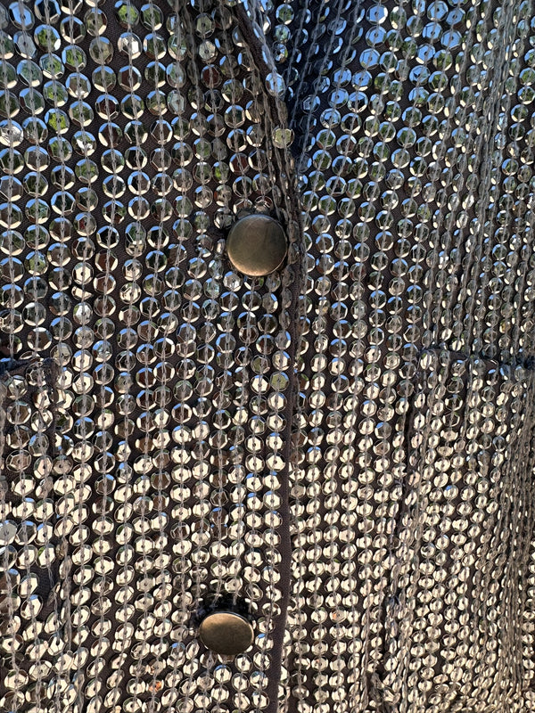 Sandy Starkman Silver Sequins Deadstock Jacket