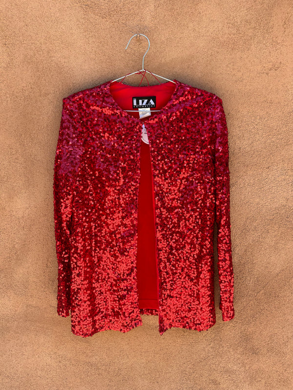 Red Sequins Liza Collection Jacket