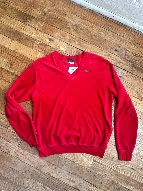 Red Le Tigre V-Neck Sweatshirt