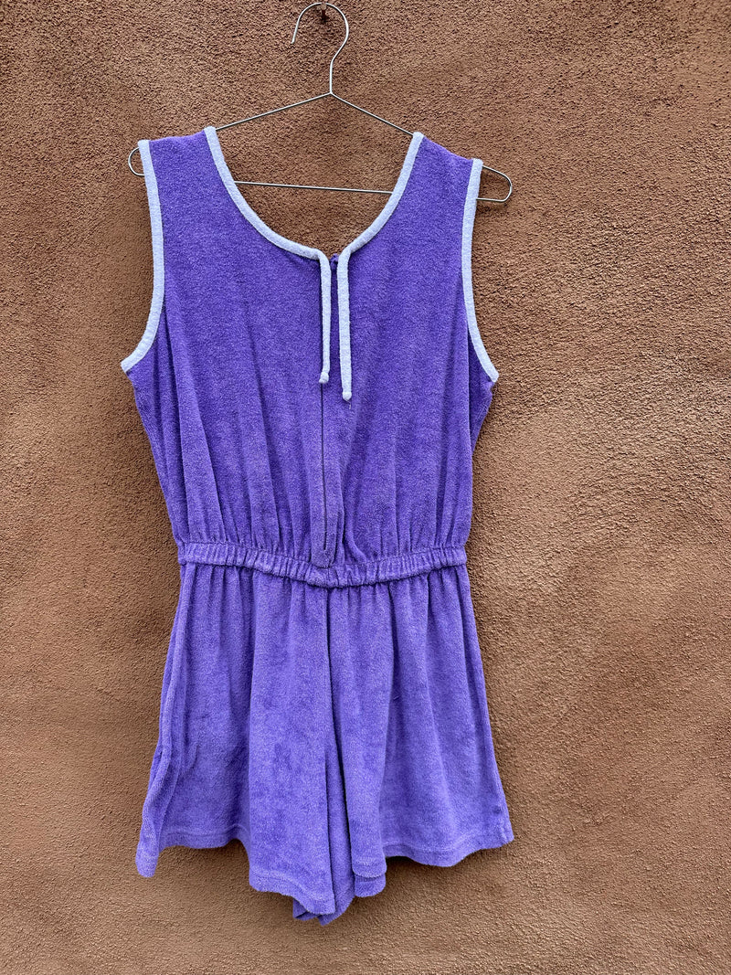 Purple Terrycloth Romper by Granada - Medium