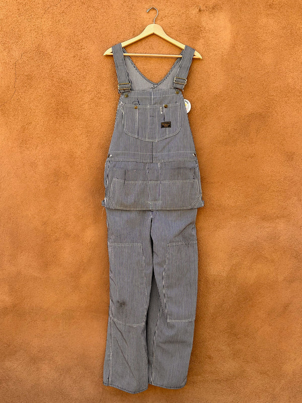 1960's Sears Tradewear Engineer Stripe Carpenter Bib Overalls