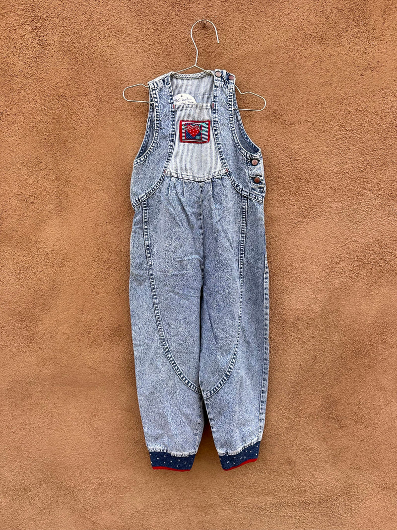 1980's Levi's Acid Wash Denim Kids Overalls - Size 6