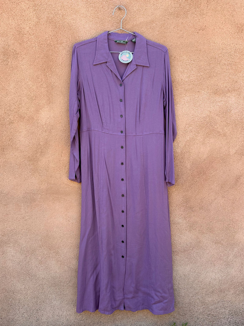 Lavender 90's Eddie Bauer Dress - Wool Blend