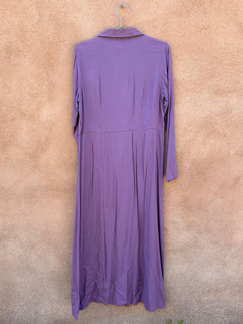 Lavender 90's Eddie Bauer Dress - Wool Blend