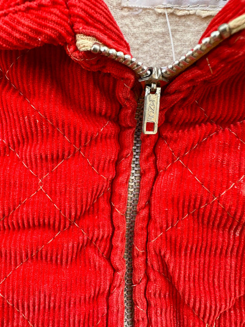 Red Corduroy 1950's Hi-Line Kid's Jacket