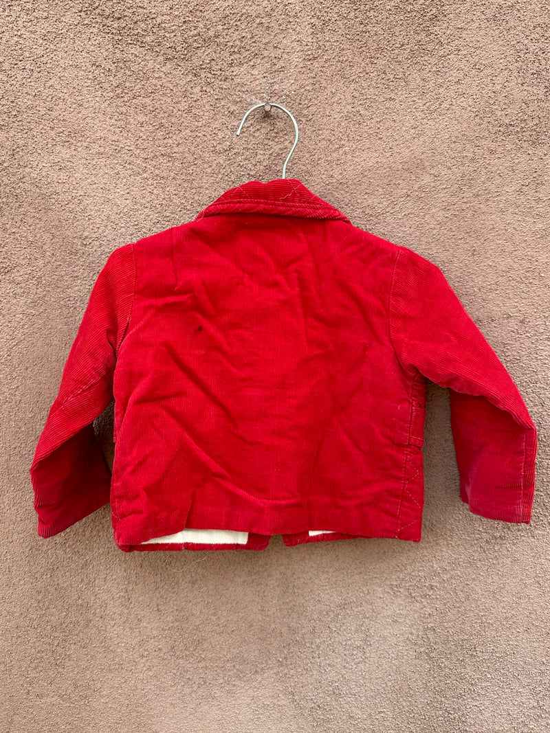 Red Corduroy 1950's Hi-Line Kid's Jacket