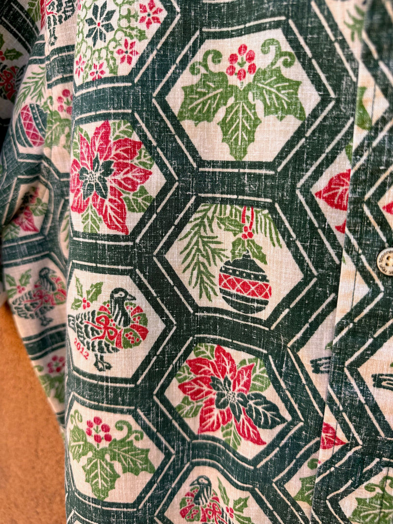 Mele Kalikimaka Reyn Spooner X-mas Hawaiian Shirt