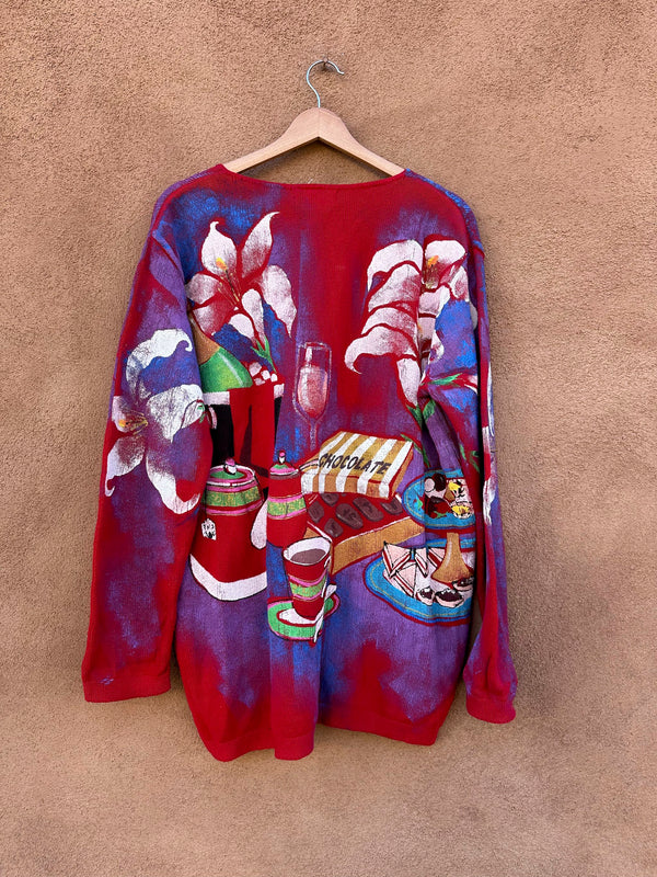 Kolorway Hand Painted Cardigan