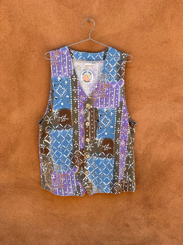 Chico's Design Abstract 1980's Summer Vest (on hold)