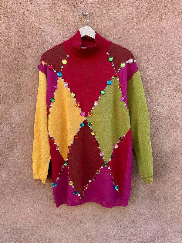 Cedars Colorful Rhinestone Sweater