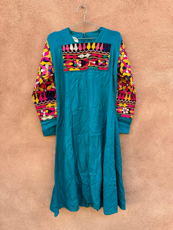 Embroidered Mirror Dress Long Sleeve