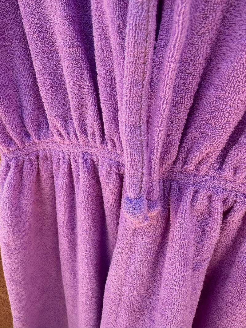 Violet Terrycloth Romper