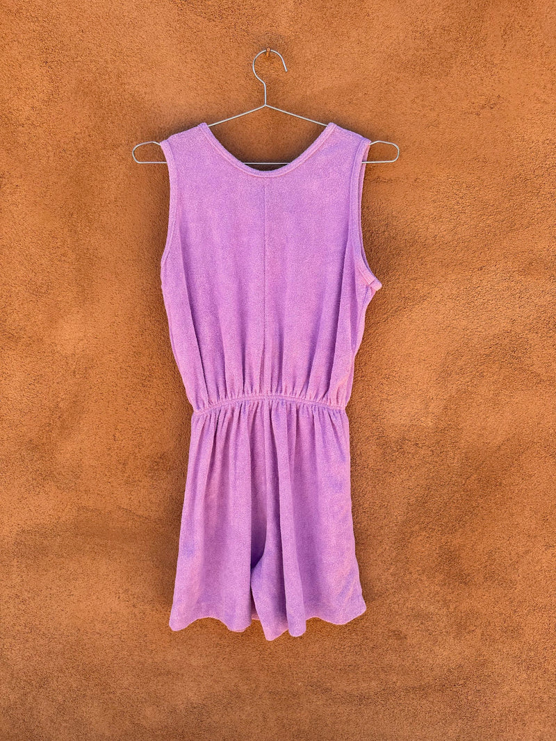 Violet Terrycloth Romper