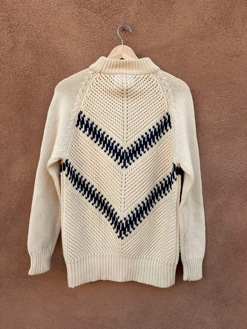 Tally-ho 1960's Virgin Wool Mock Turtleneck Sweater