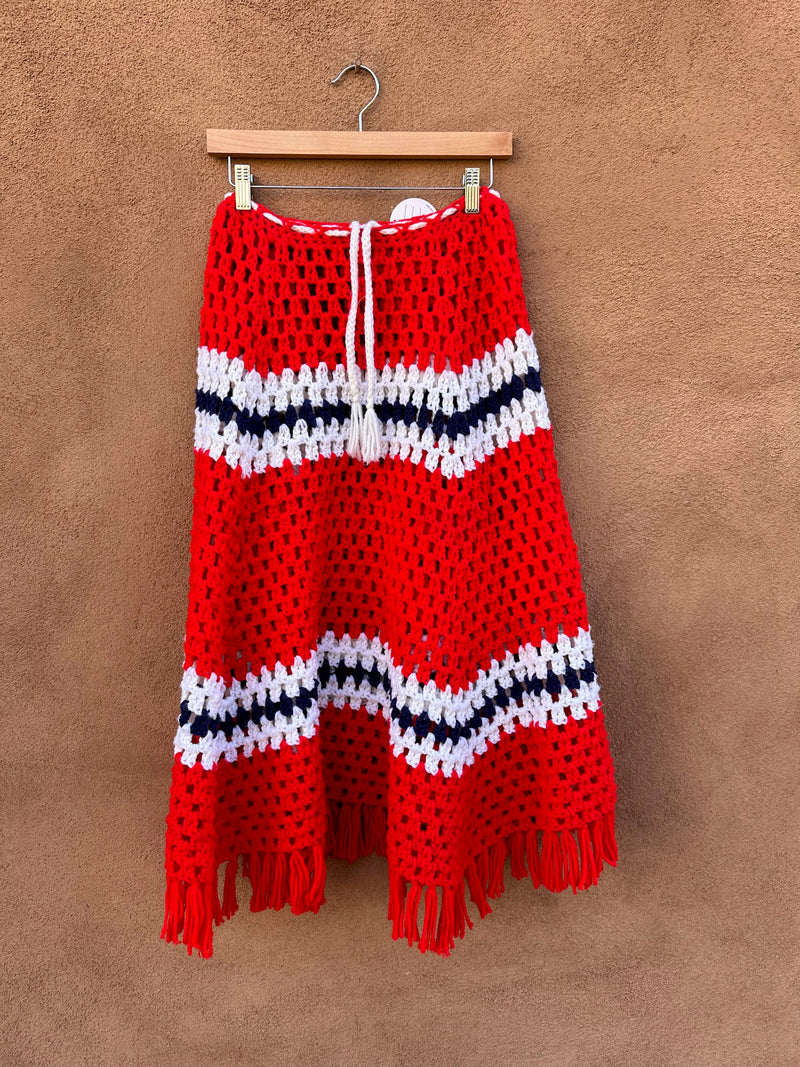 Crochet Skirt with Fringe