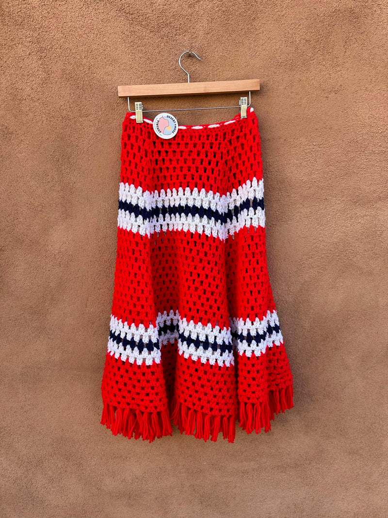 Crochet Skirt with Fringe