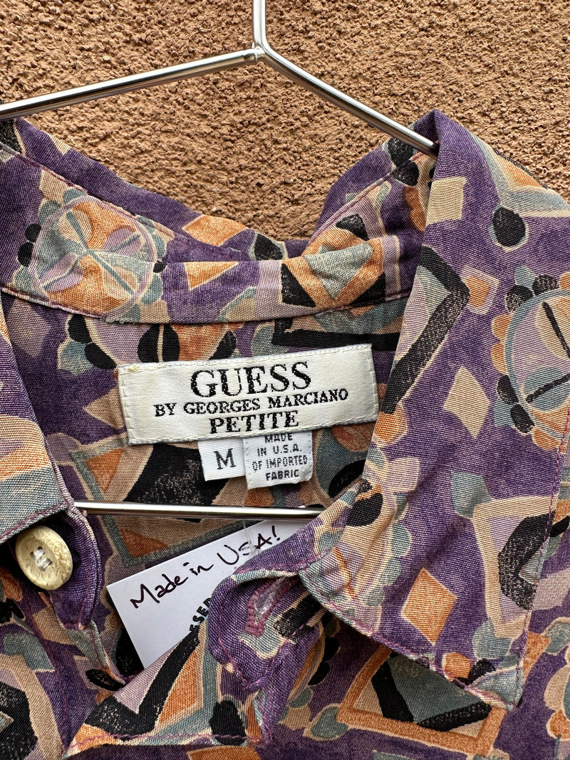 Guess by George Marciano Rayon Shirt - Medium