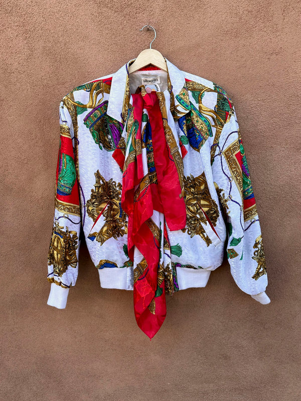 Baroque Silkworms Jacket with Scarf