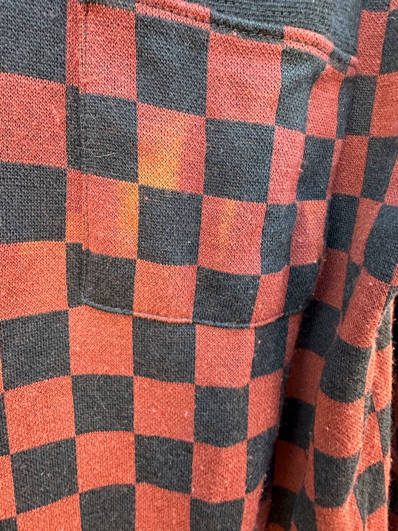 Cathy Daniels Black/Brown Check Sweatshirt - as is