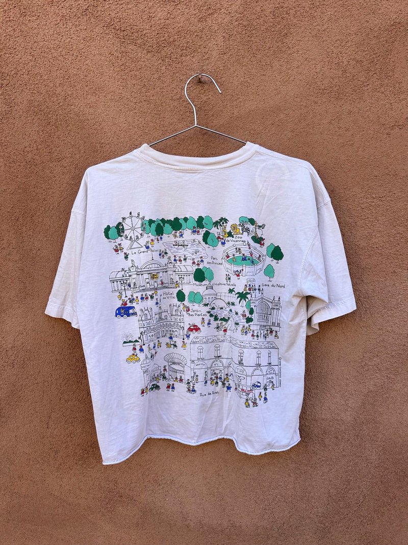 Paris City Cropped T-shirt