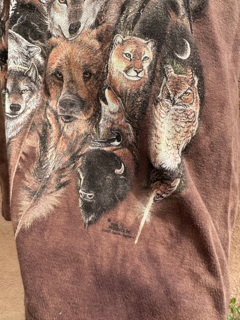 Brown Animal Tank Top