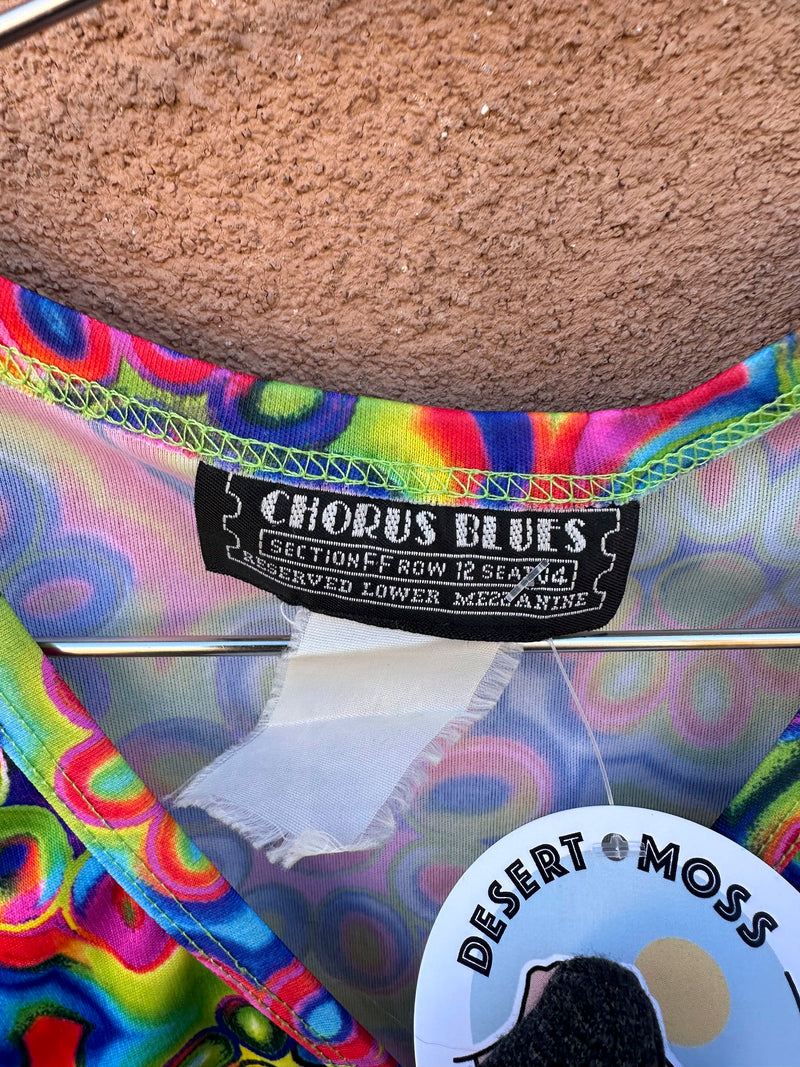 90's Chorus Blues Psychedelic Top