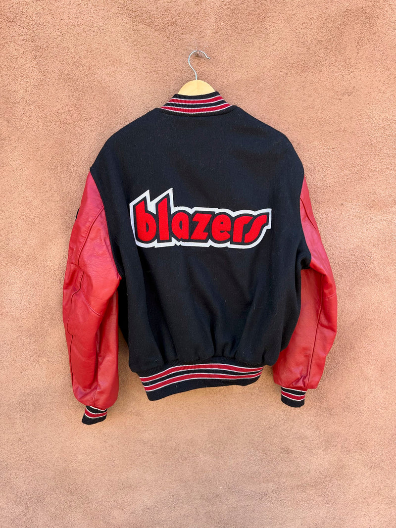 Portland Trailblazers Wool/Leather Letterman by DeLong