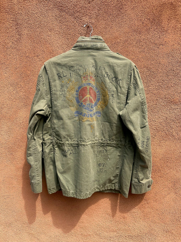 Polo by RL Army M65 Multi-Patch Peace Jacket with Hood