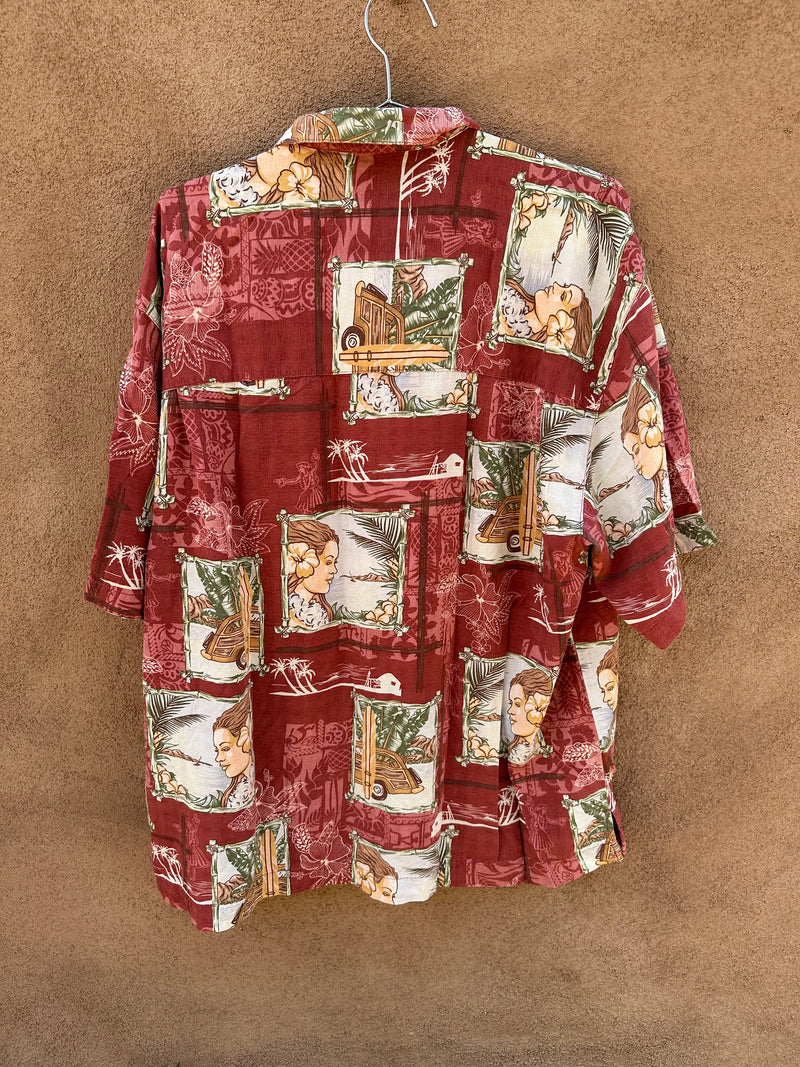 Bermuda Bay Island Girl Silk Shirt