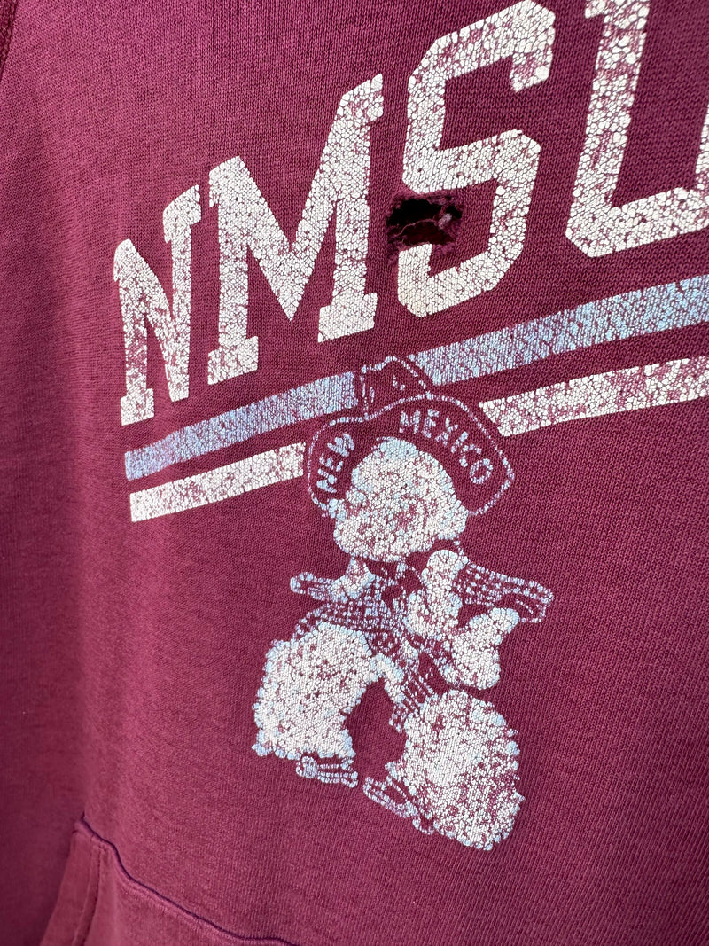 Early 1980's NMSU Hooded Sweatshirt by Champion - as is