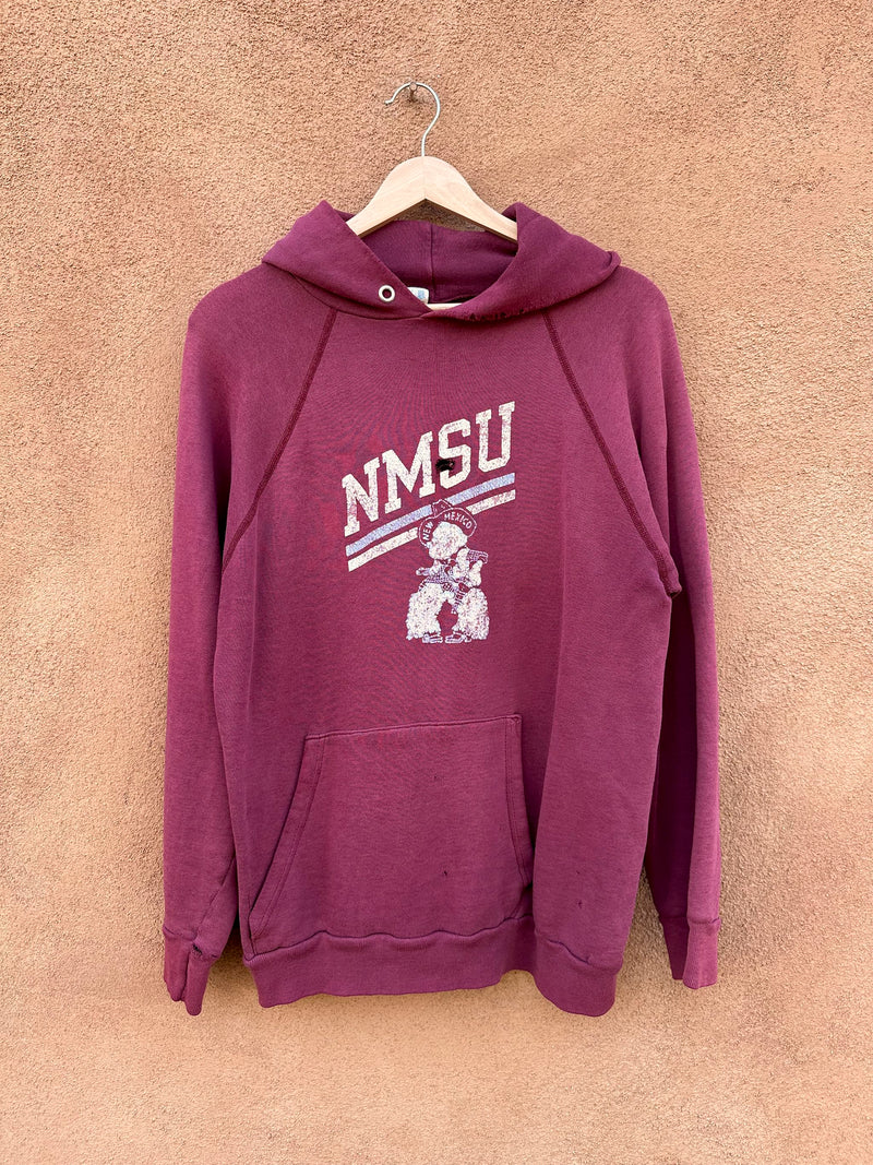 Early 1980's NMSU Hooded Sweatshirt by Champion - as is