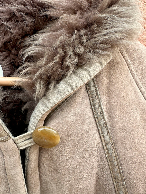 Shearling Jacket with Long Shearling Liner - as is