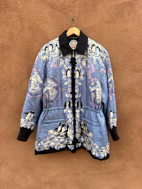 1980's Silk Escada Penguin Puffer - sz. 40