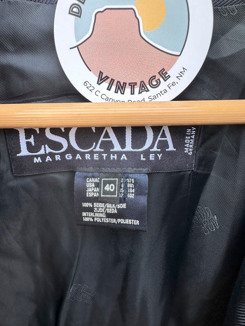 1980's Silk Escada Penguin Puffer - sz. 40