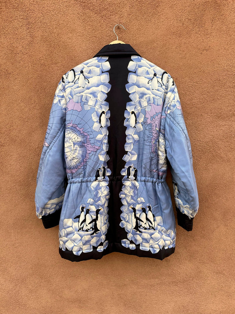 1980's Silk Escada Penguin Puffer - sz. 40