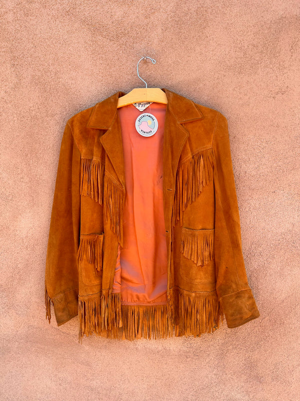 Pypsa 1950's Leather Fringe Jacket - 34