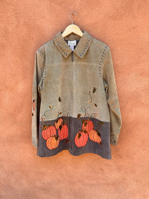 Suede Pumpkin Jacket - Quacker Factory