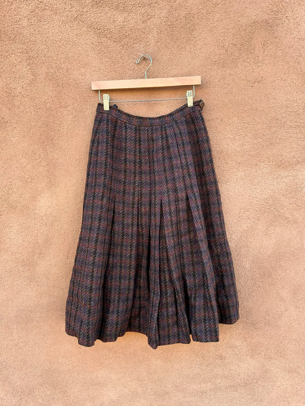 Laird-Portch Scotland Plaid Wool Skirt