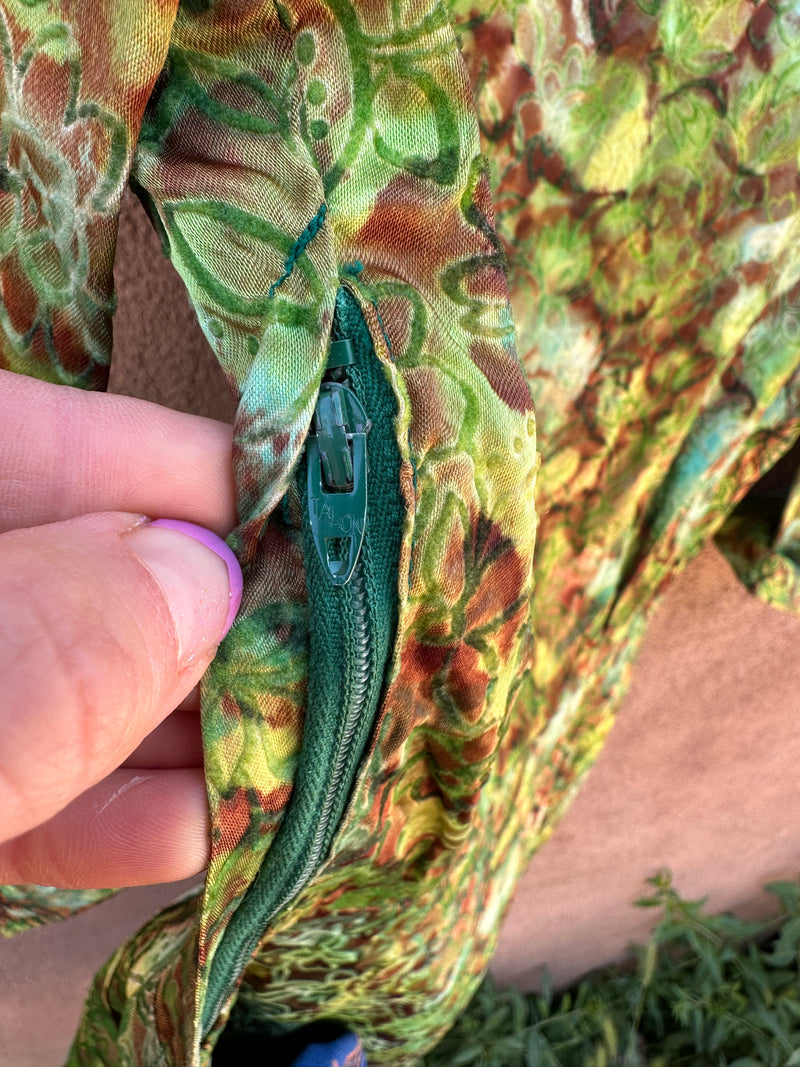 1950's Green and Brown Dress