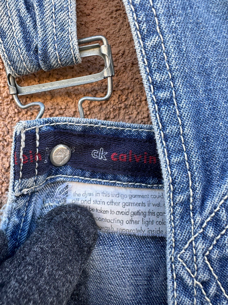 1980's Calvin Klein Jeans Overalls - Large - as is