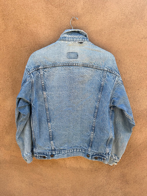 Light Wash with Wear Levi's Type III Trucker Jacket- Early 80's